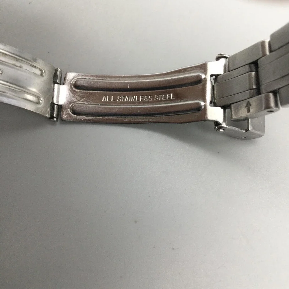 Swiss Army Womens Watch 28mm Gold Silver Tone Stainless Date New Battery 6.25
